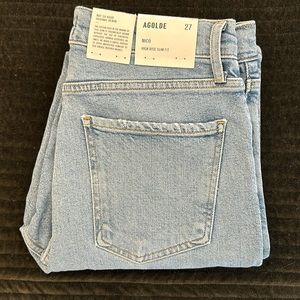 NWT Agolde Nico High Rise Slim Fit - size 27